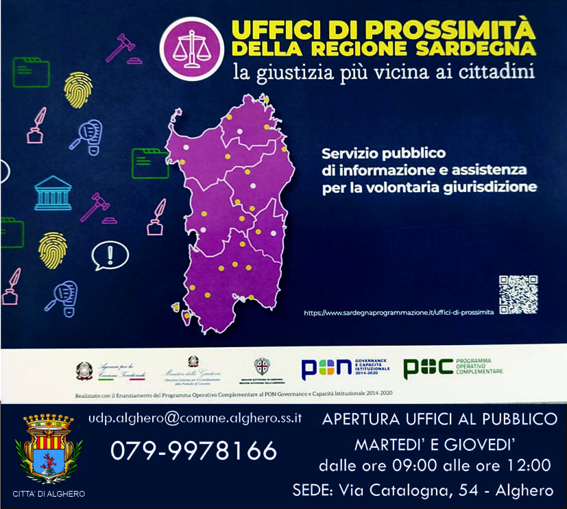 UFFICI DI PROSSIMITA' DELLA REGIONE SARDEGNA